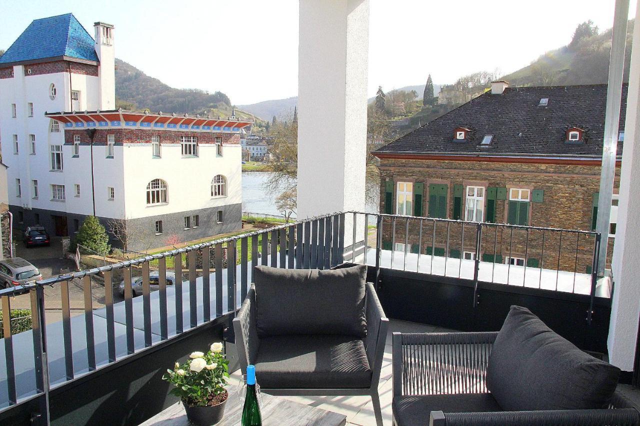 Mosel-Loggia - Luxusapartment -Terrass - Klimaanlage Трабен-Трарбах Экстерьер фото